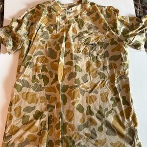 Carhartt Men's Short Sleeve Camo Tee - Green and Tan
